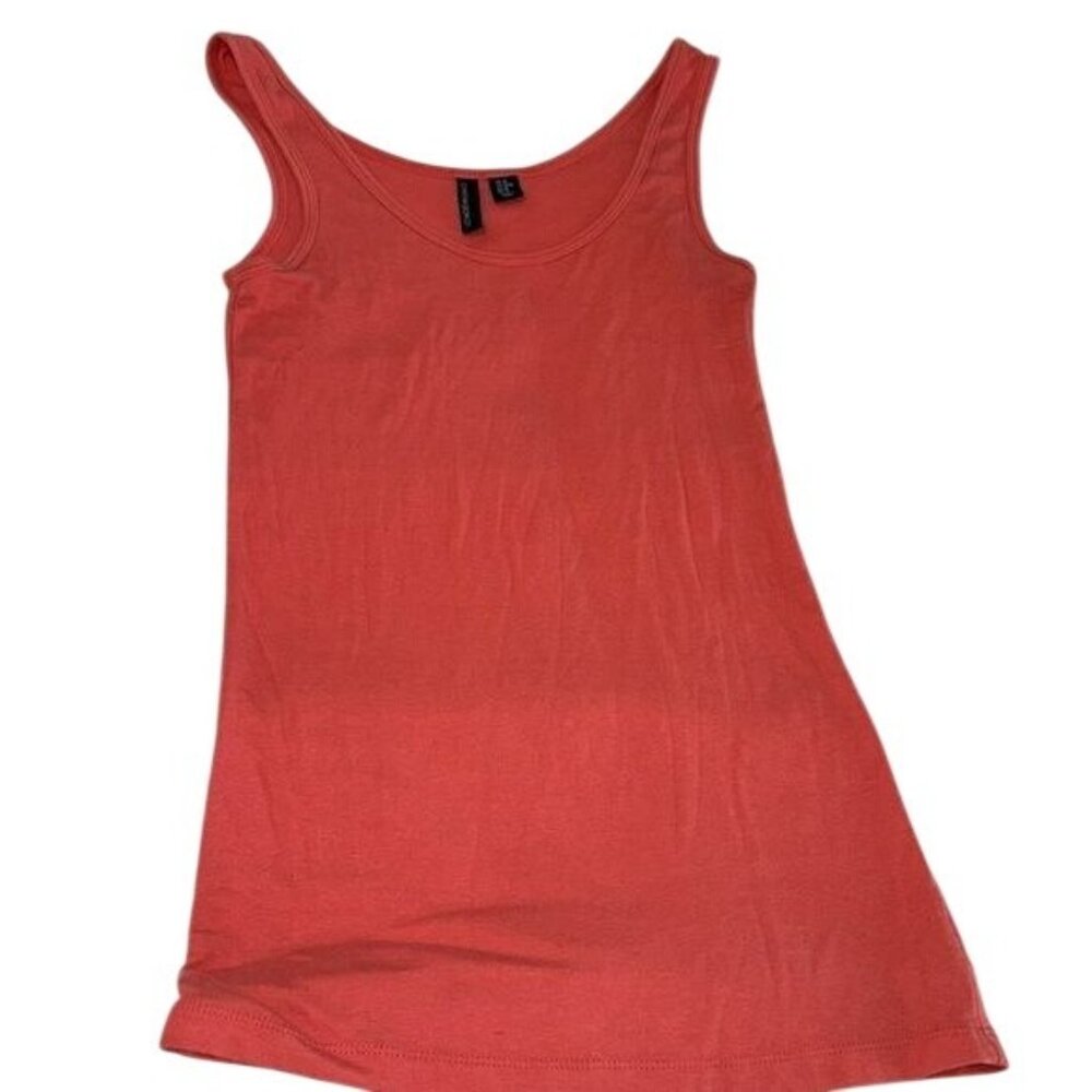Cynthia Rowley Womens Coral Tank Top M 100% Cotton Sleeveless Casual